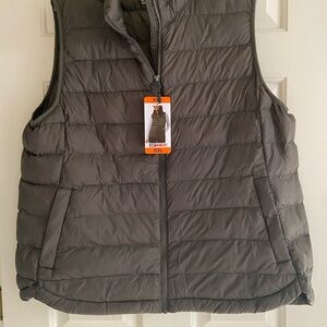 Dark Green Quilted Vest